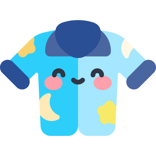 pyjama Kawaii Flat icoon