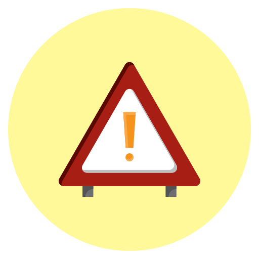 señal de advertencia Generic Flat icono