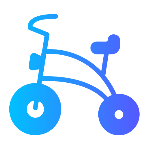 triciclo Generic Flat Gradient icono