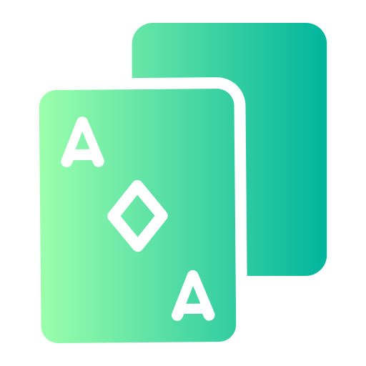 cartas de póquer Generic Flat Gradient icono