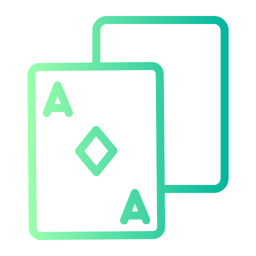karty do pokera Generic Gradient ikona
