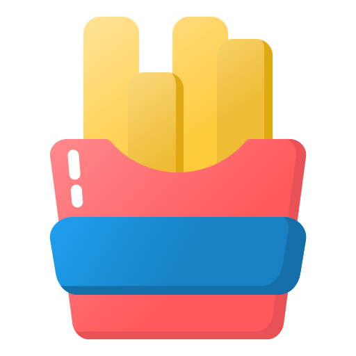 French fries Generic Flat Gradient icon