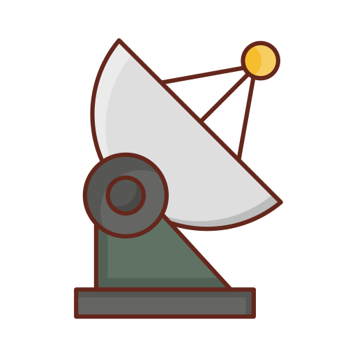 Satellite Dish Generic Outline Color icon