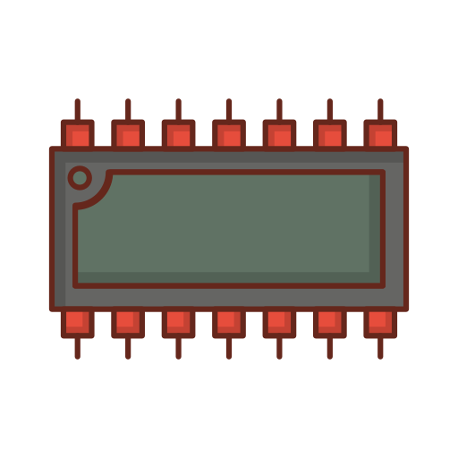microchip Generic Outline Color Ícone