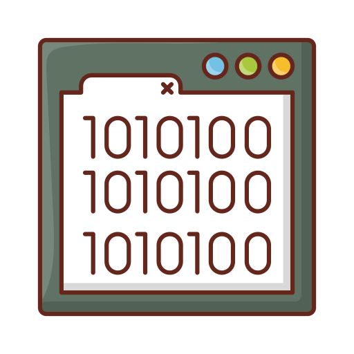 binärcode Generic Outline Color icon