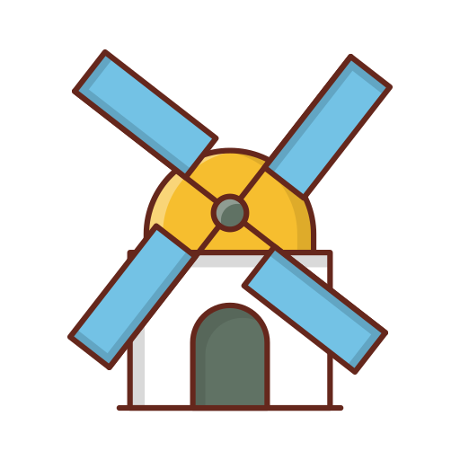 Wind Energy Generic Outline Color icon