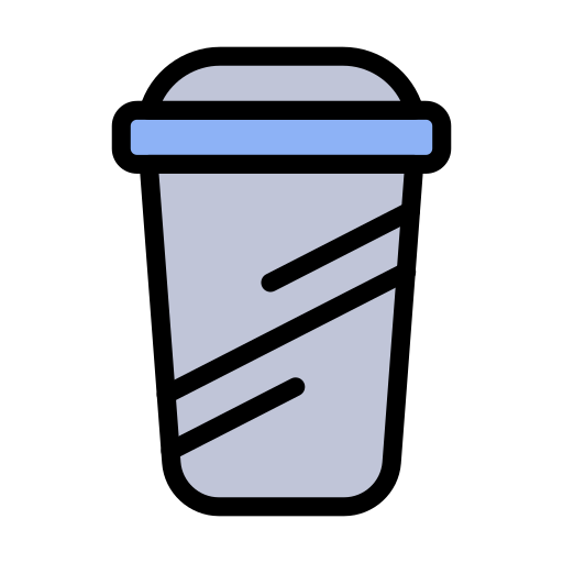 vaso de plástico Generic Outline Color icono