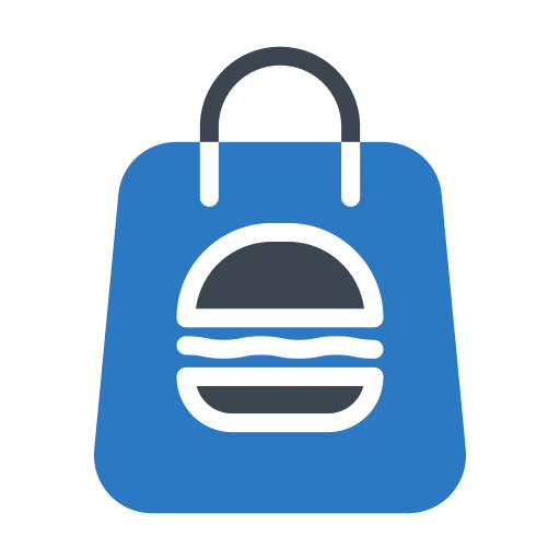 Food Delivery Generic Blue icon