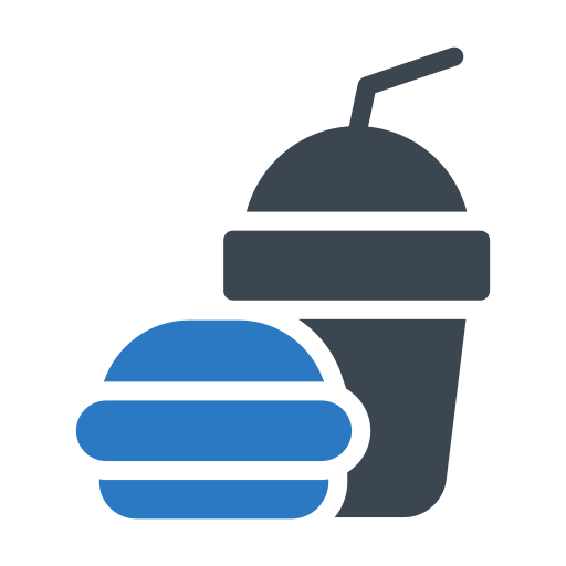 fast food Generic Blue ikona