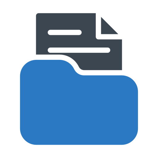 File storage Generic Blue icon