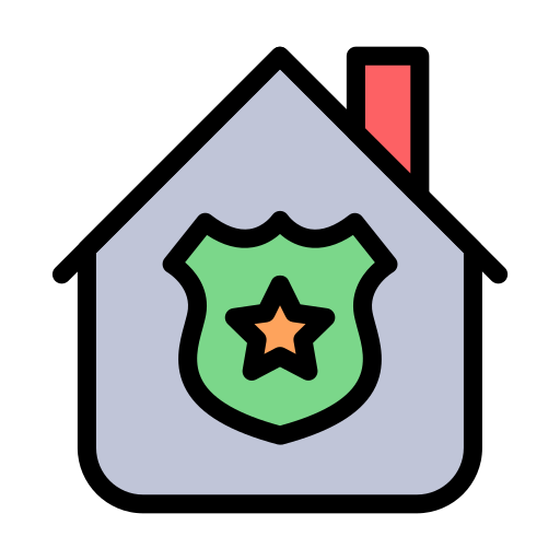 bezpieczeństwo w domu Generic Outline Color ikona