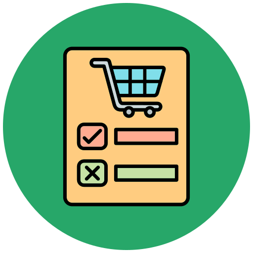 Shopping list Generic Outline Color icon