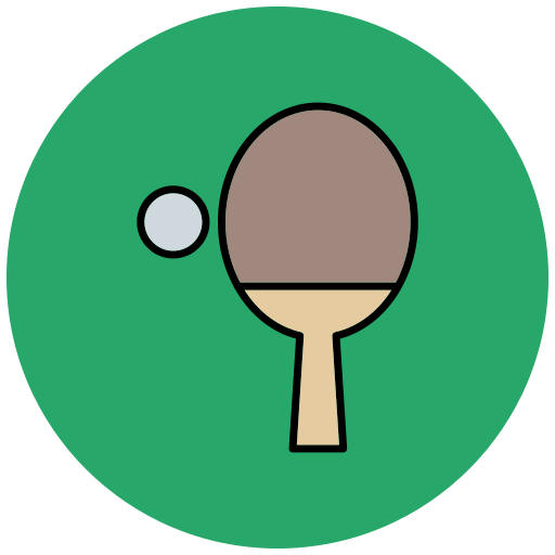 Ping Pong Generic Outline Color icon