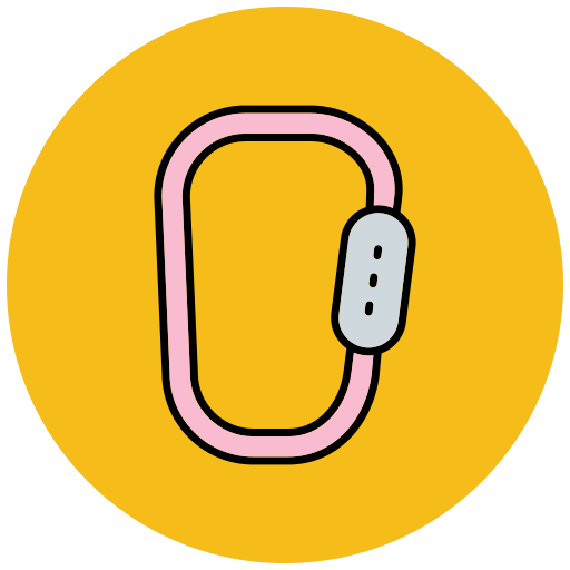 카라비너 Generic Outline Color icon