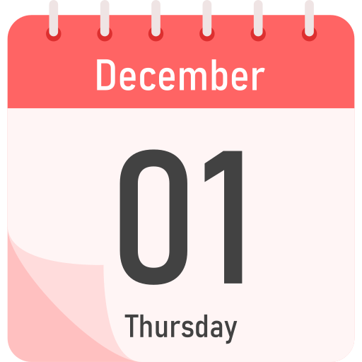 12月1日 Generic Flat icon