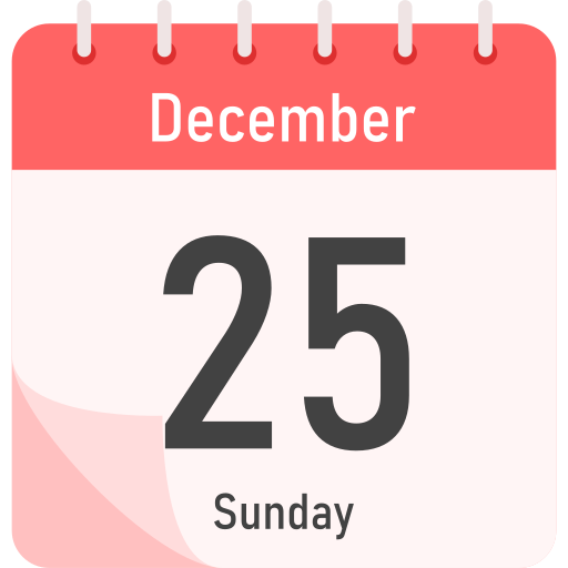 25 de diciembre Generic Flat icono