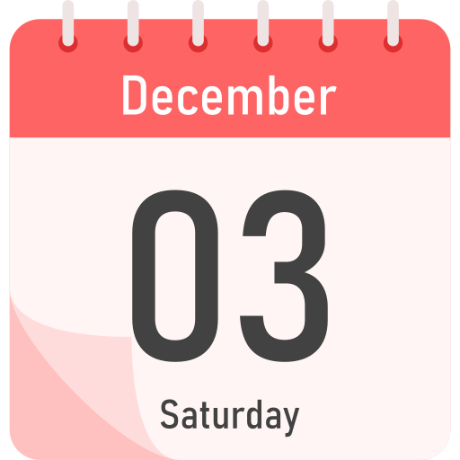 December 3 Generic Flat icon