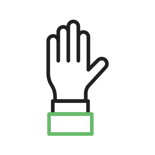 Hand Generic Outline Color icon