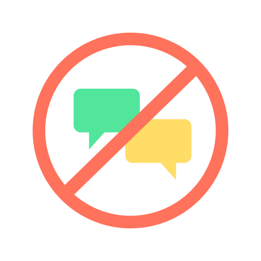 No chat Generic Flat icon