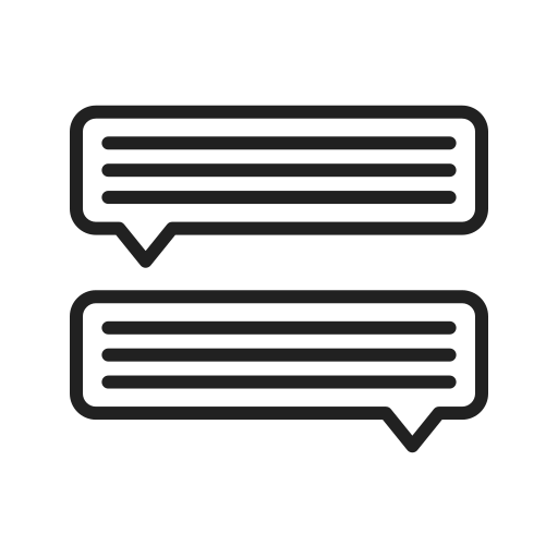 diskussion Generic Detailed Outline icon