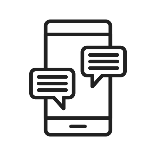 mobiler chat Generic Detailed Outline icon