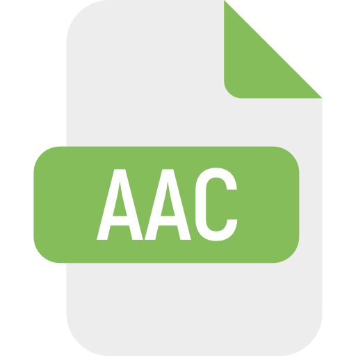 archivo aac Generic Flat icono