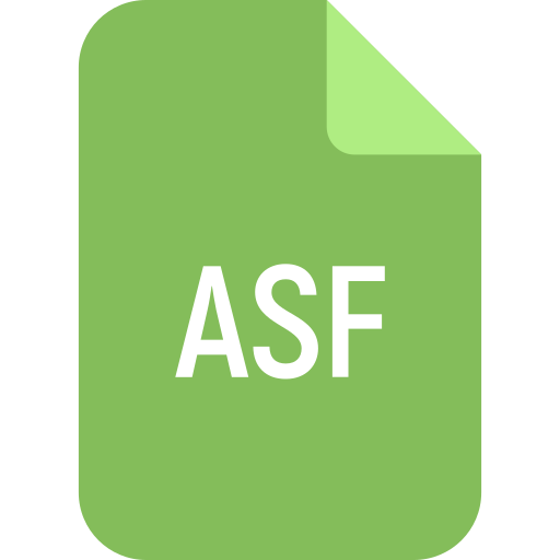 fichier asf Generic Flat Icône