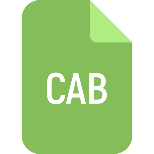 fichier cab Generic Flat Icône