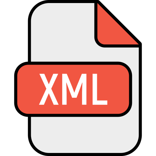 Xml extension Generic Outline Color icon