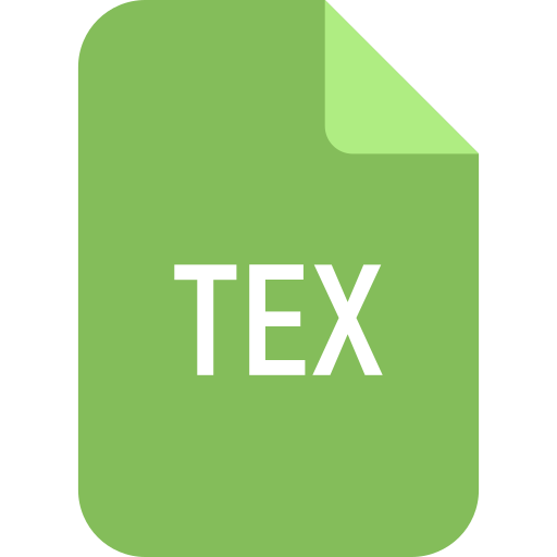 fichier tex Generic Flat Icône