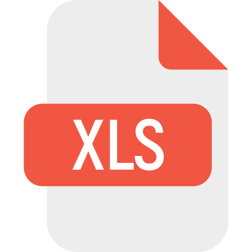 archivo xls Generic Flat icono