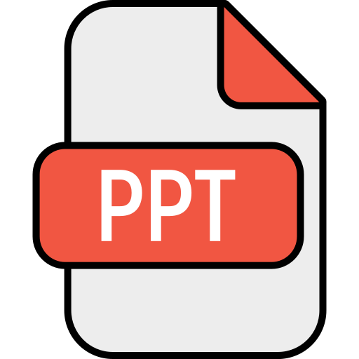 ppt 파일 Generic Outline Color icon