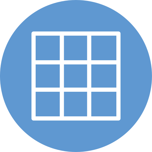 Grid Generic Flat icon