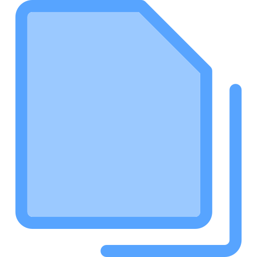 File Generic Blue icon