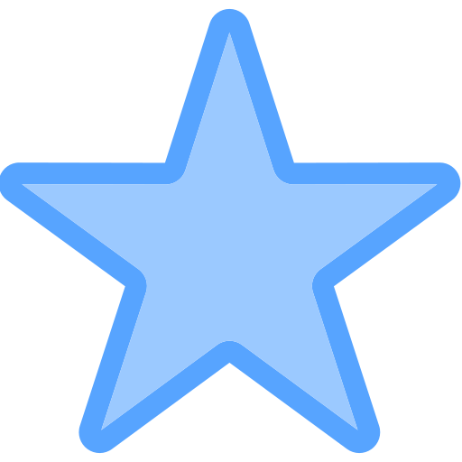 estrela Generic Blue Ícone