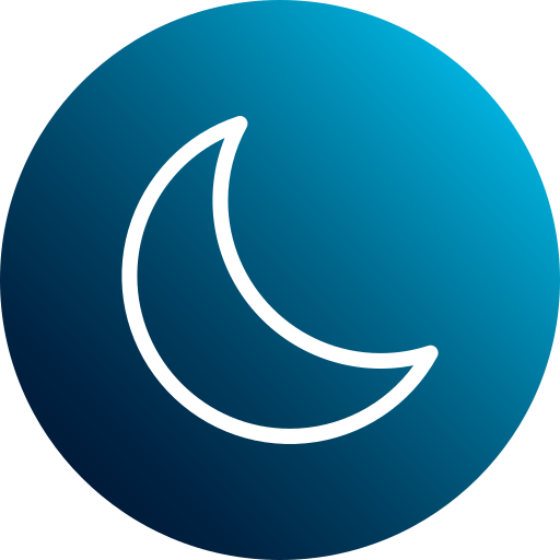 nacht-modus Generic Flat Gradient icon