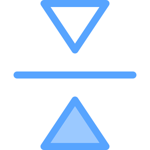 vertikaler flip Generic Blue icon