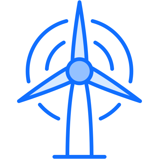 turbina de vento Generic Blue Ícone