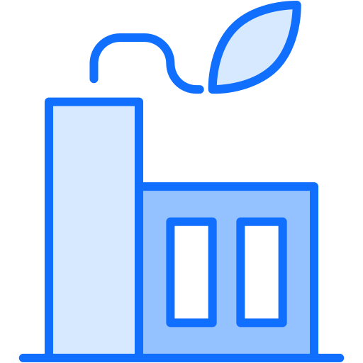 Green factory Generic Blue icon