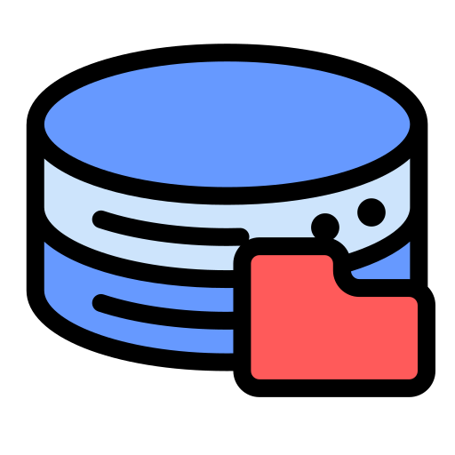 Database file Generic Outline Color icon