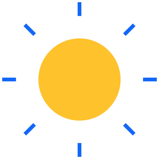 energia słoneczna Generic Flat ikona