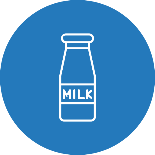 bottiglia di latte Generic Flat icona