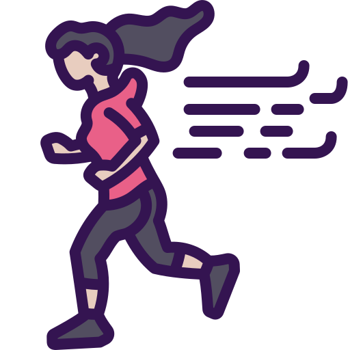 Runner  Generic Outline Color icon