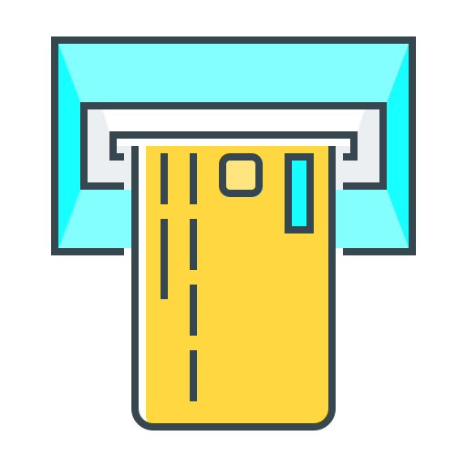 geldautomat Generic Outline Color icon