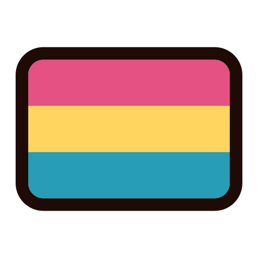 pansexueel Generic Outline Color icoon