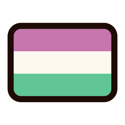 genderqueer Generic Outline Color icona
