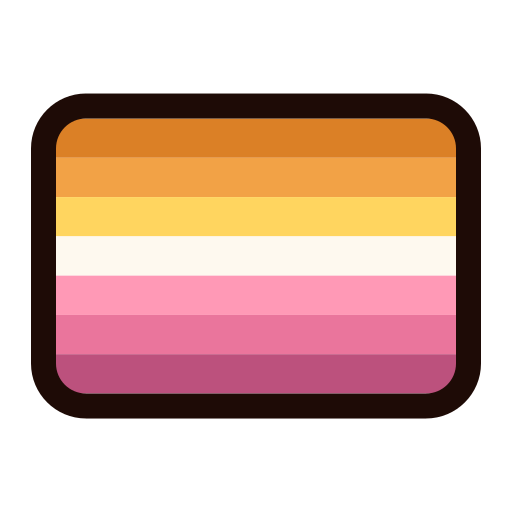 Lesbian Generic Outline Color icon
