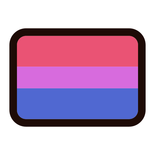 Бисексуал Generic Outline Color иконка
