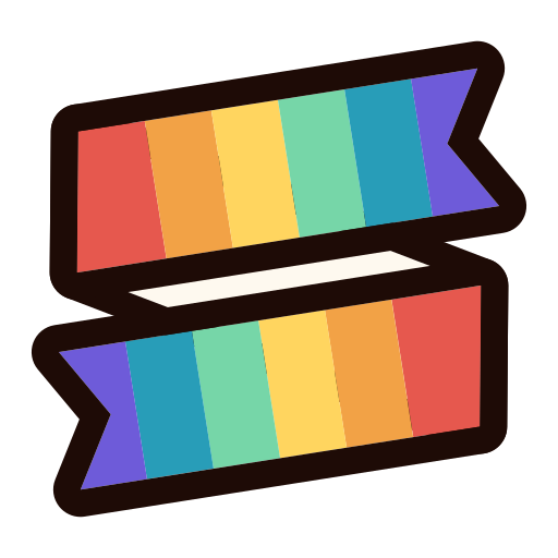Ribbon Generic Outline Color icon