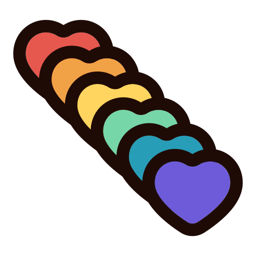 harten Generic Outline Color icoon